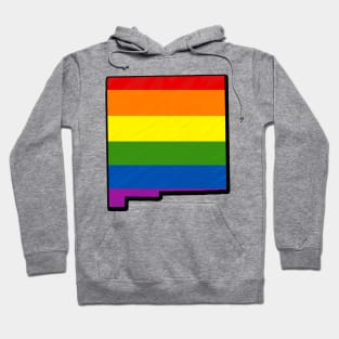 Rainbow New Mexico Outline Hoodie